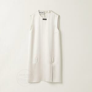 Miu Miu Ivory Silk Satin Mini Dress | Sleeveless, Rare Bridal $3200 NWOT